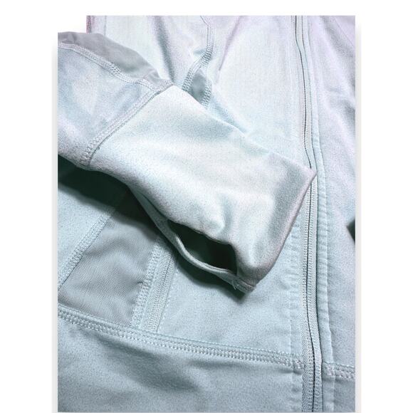 Zella Mint Blue Athletic Zip-up Jacket W/ Hood Size Small - Picture 7 of 12